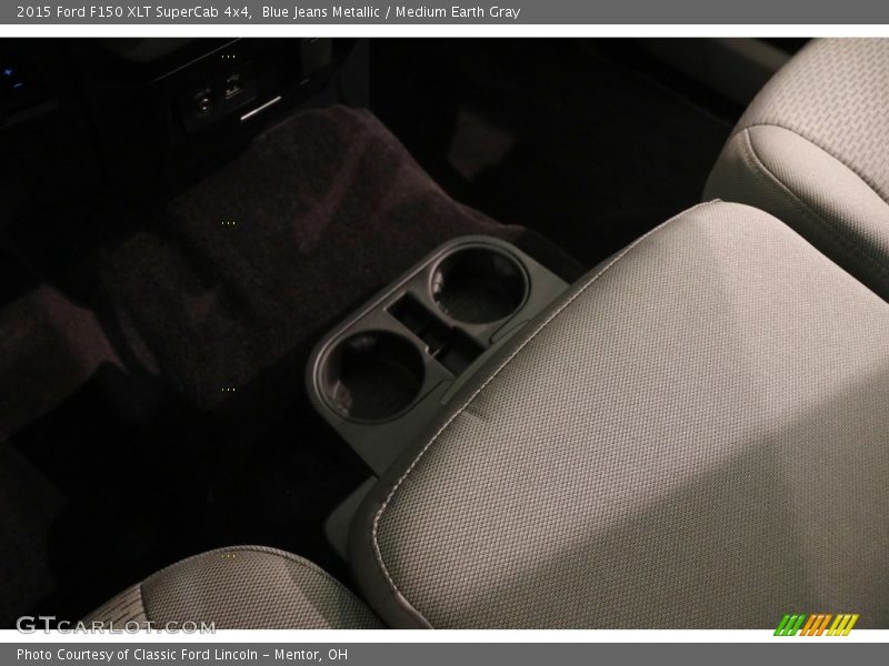 Blue Jeans Metallic / Medium Earth Gray 2015 Ford F150 XLT SuperCab 4x4