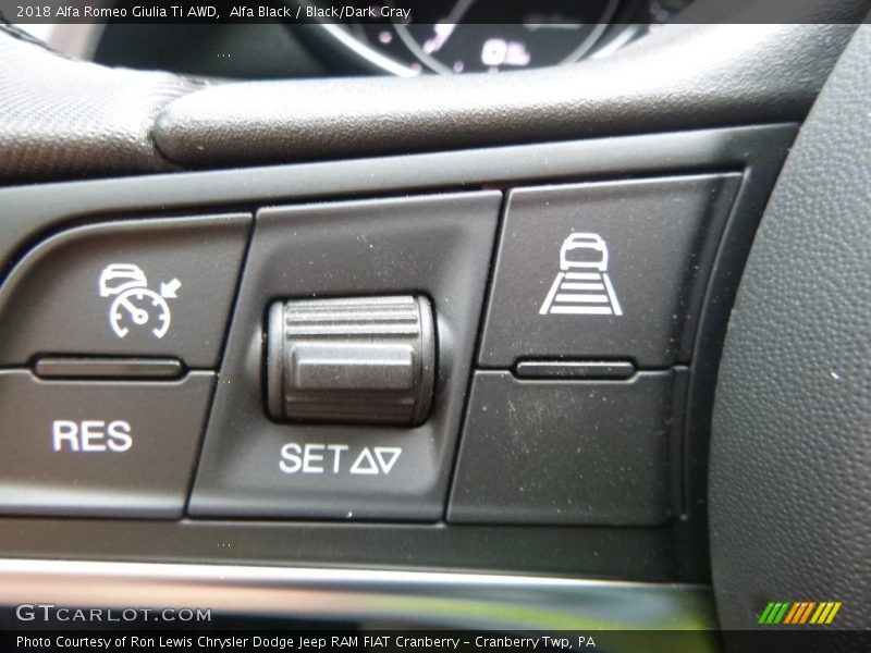 Alfa Black / Black/Dark Gray 2018 Alfa Romeo Giulia Ti AWD
