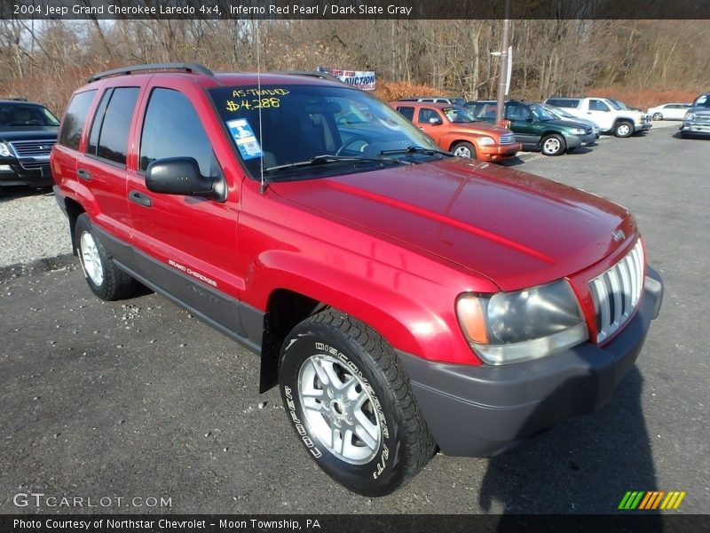 Inferno Red Pearl / Dark Slate Gray 2004 Jeep Grand Cherokee Laredo 4x4