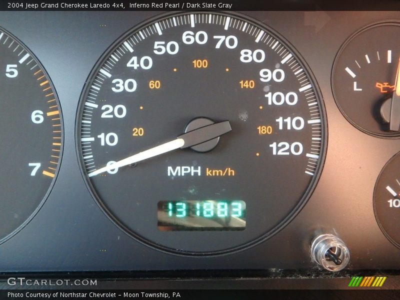 Inferno Red Pearl / Dark Slate Gray 2004 Jeep Grand Cherokee Laredo 4x4