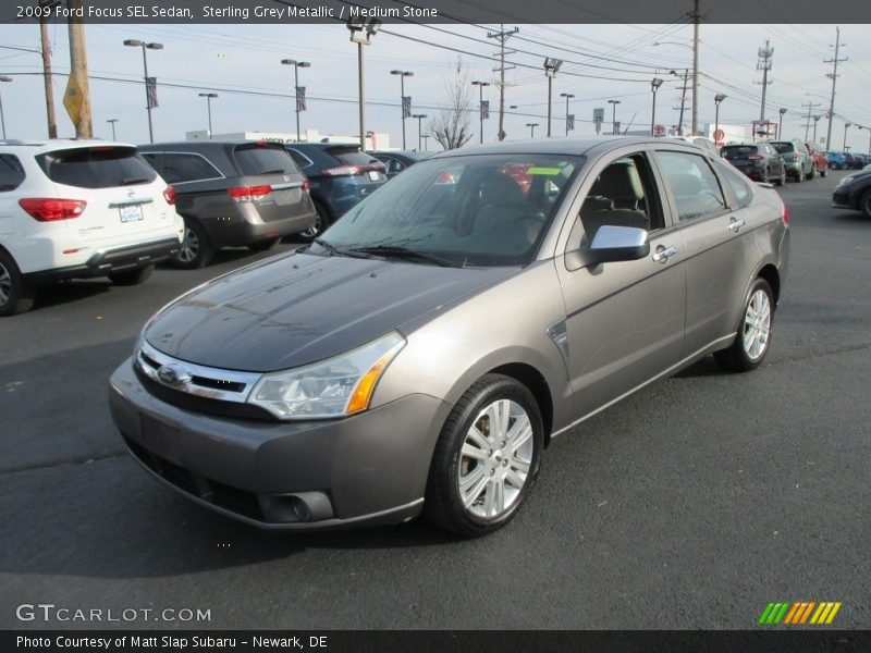 Sterling Grey Metallic / Medium Stone 2009 Ford Focus SEL Sedan