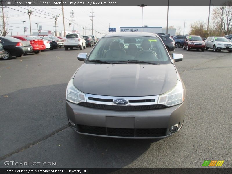Sterling Grey Metallic / Medium Stone 2009 Ford Focus SEL Sedan