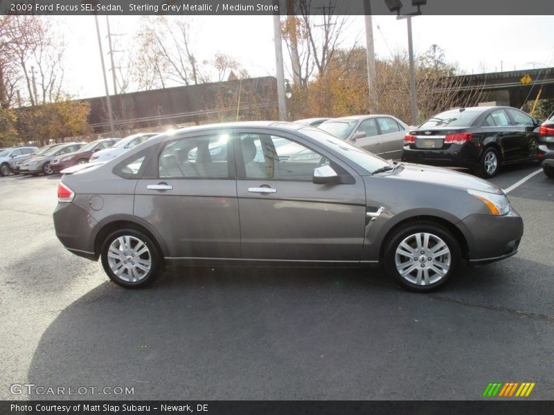 Sterling Grey Metallic / Medium Stone 2009 Ford Focus SEL Sedan