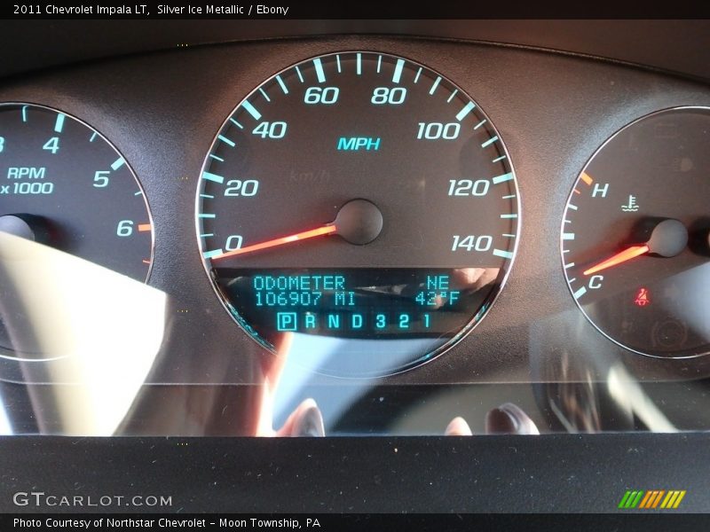 Silver Ice Metallic / Ebony 2011 Chevrolet Impala LT