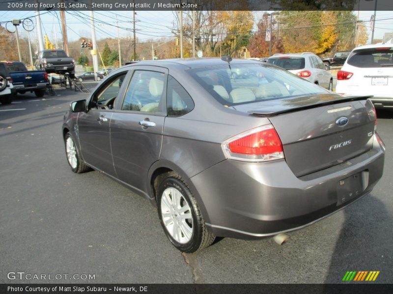 Sterling Grey Metallic / Medium Stone 2009 Ford Focus SEL Sedan