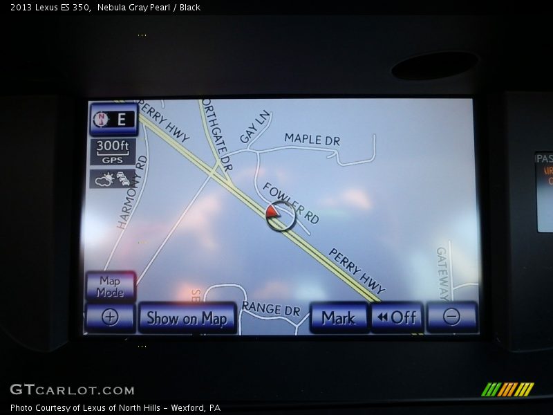 Nebula Gray Pearl / Black 2013 Lexus ES 350
