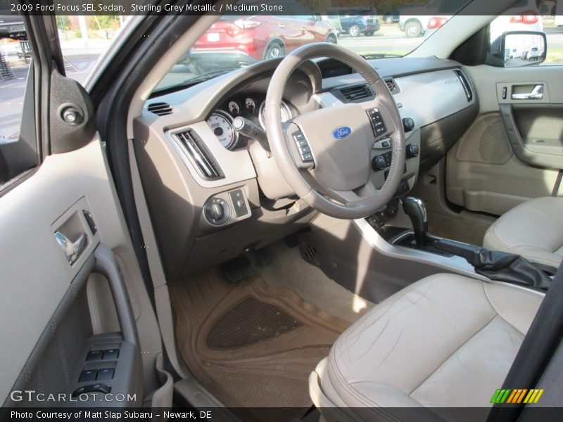 Sterling Grey Metallic / Medium Stone 2009 Ford Focus SEL Sedan
