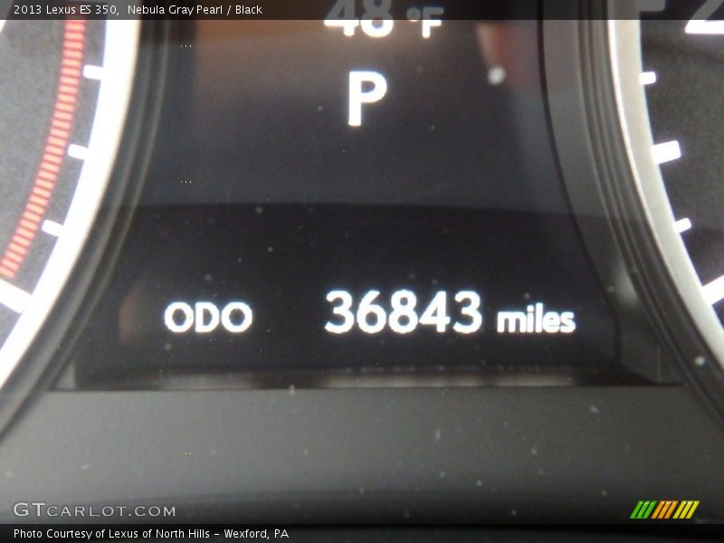 Nebula Gray Pearl / Black 2013 Lexus ES 350