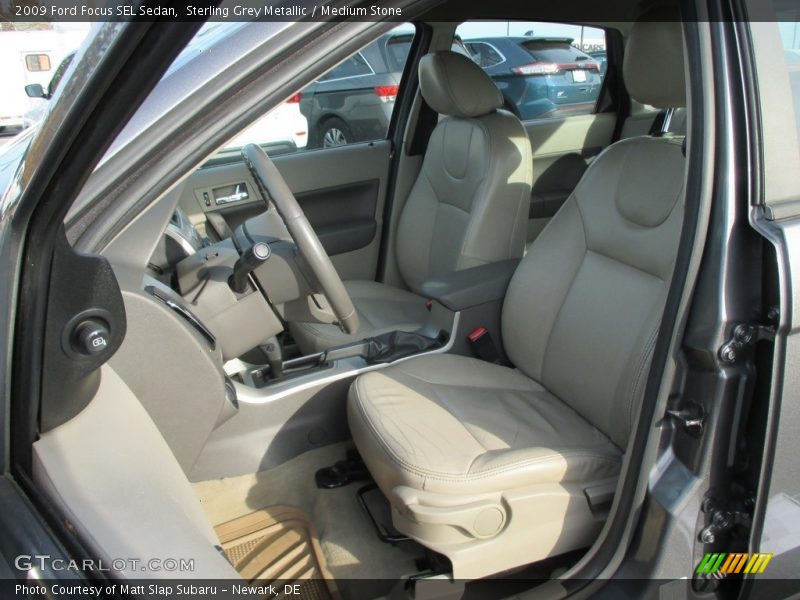 Sterling Grey Metallic / Medium Stone 2009 Ford Focus SEL Sedan