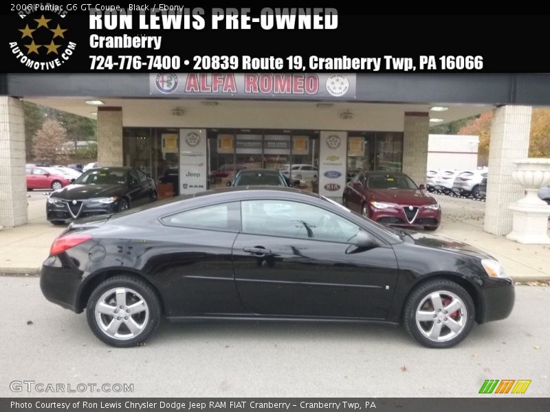 Black / Ebony 2006 Pontiac G6 GT Coupe