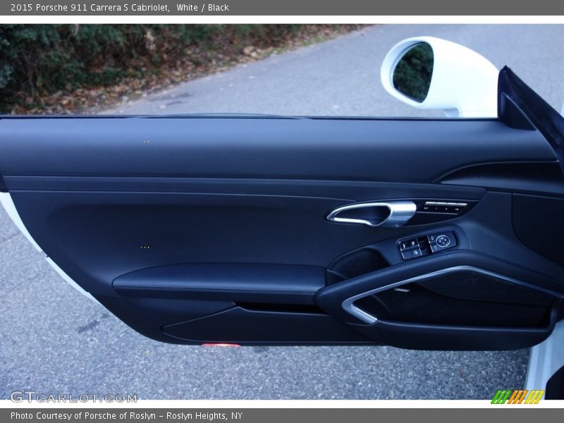 White / Black 2015 Porsche 911 Carrera S Cabriolet