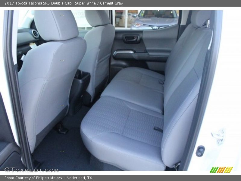 Super White / Cement Gray 2017 Toyota Tacoma SR5 Double Cab