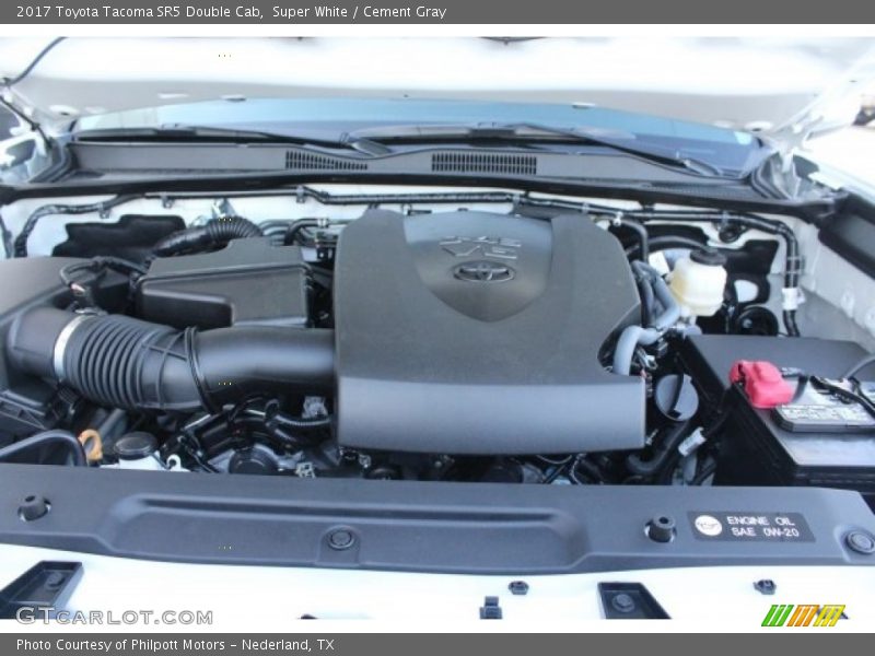 Super White / Cement Gray 2017 Toyota Tacoma SR5 Double Cab