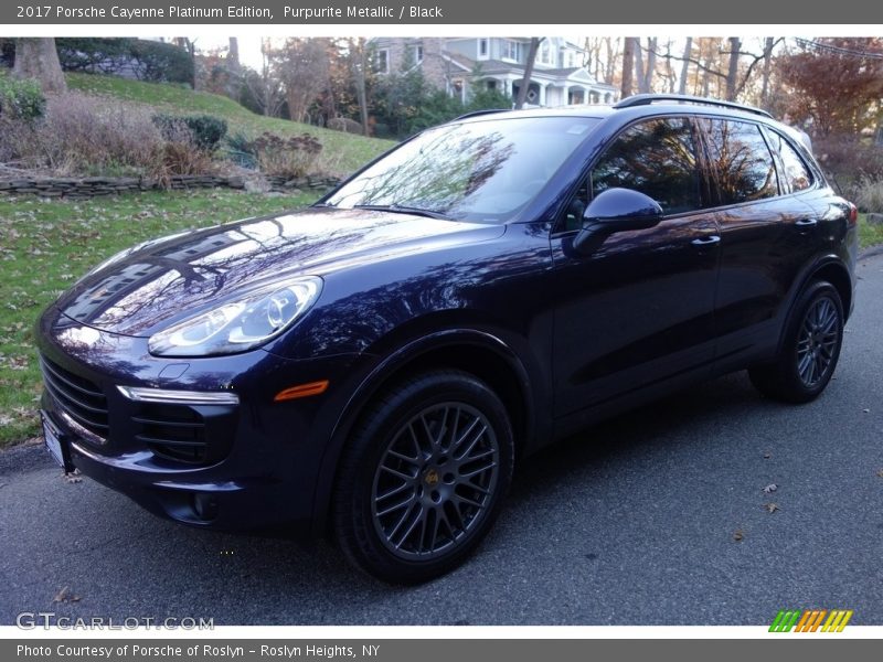 Purpurite Metallic / Black 2017 Porsche Cayenne Platinum Edition