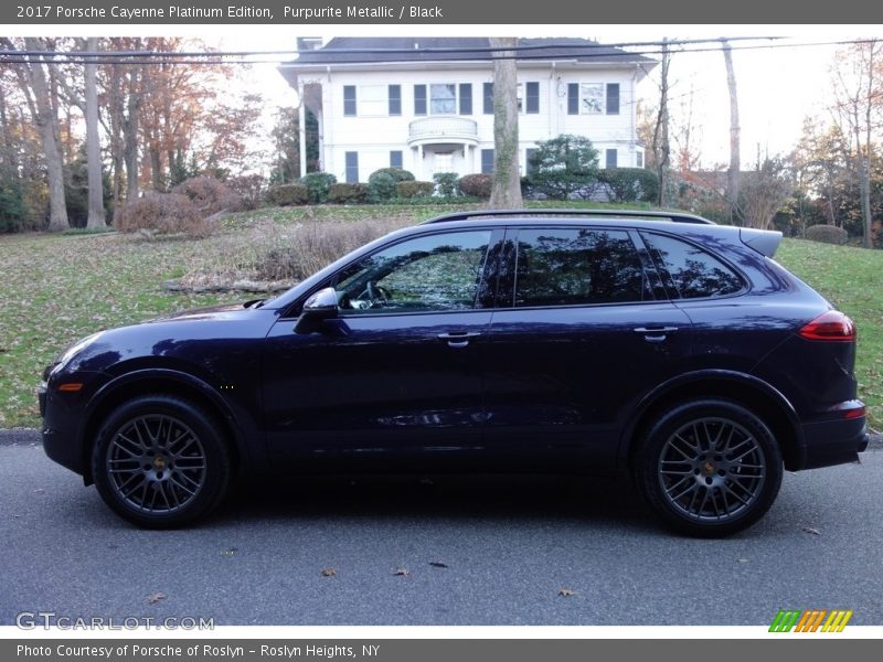 Purpurite Metallic / Black 2017 Porsche Cayenne Platinum Edition