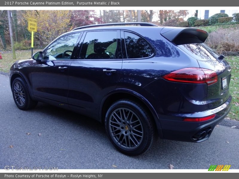 Purpurite Metallic / Black 2017 Porsche Cayenne Platinum Edition
