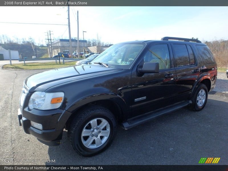 Black / Black/Stone 2008 Ford Explorer XLT 4x4