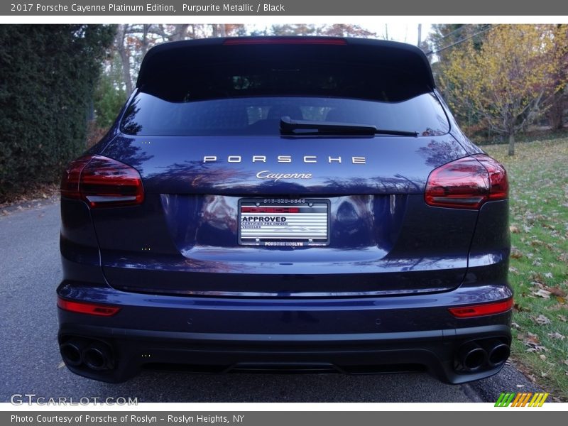 Purpurite Metallic / Black 2017 Porsche Cayenne Platinum Edition