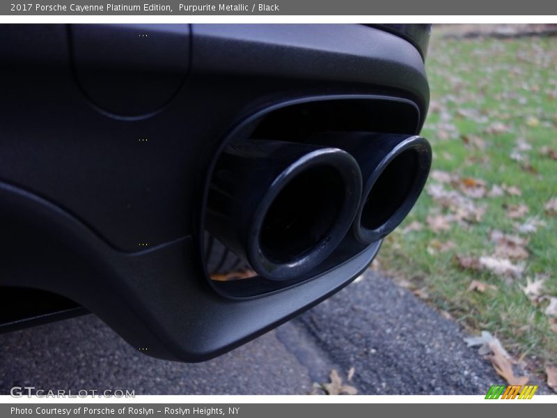 Purpurite Metallic / Black 2017 Porsche Cayenne Platinum Edition