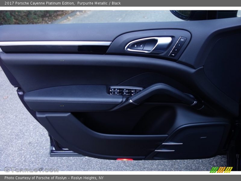 Purpurite Metallic / Black 2017 Porsche Cayenne Platinum Edition