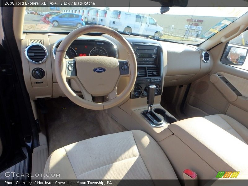 Black / Black/Stone 2008 Ford Explorer XLT 4x4