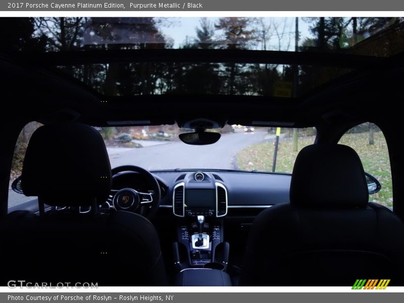 Purpurite Metallic / Black 2017 Porsche Cayenne Platinum Edition