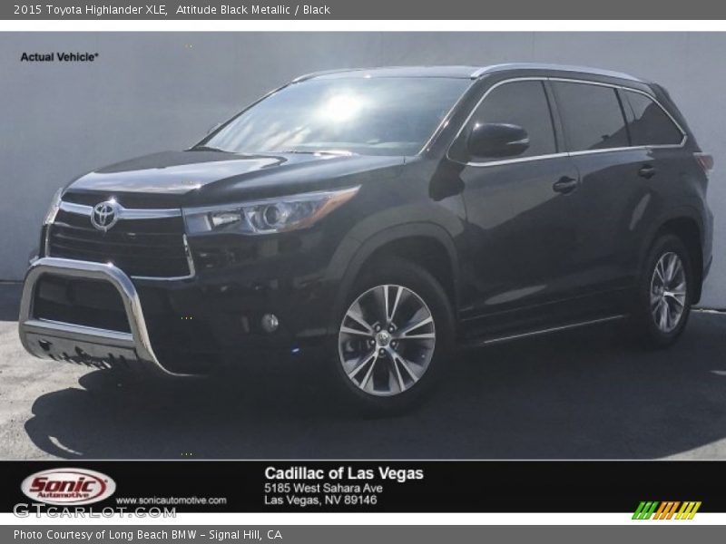 Attitude Black Metallic / Black 2015 Toyota Highlander XLE