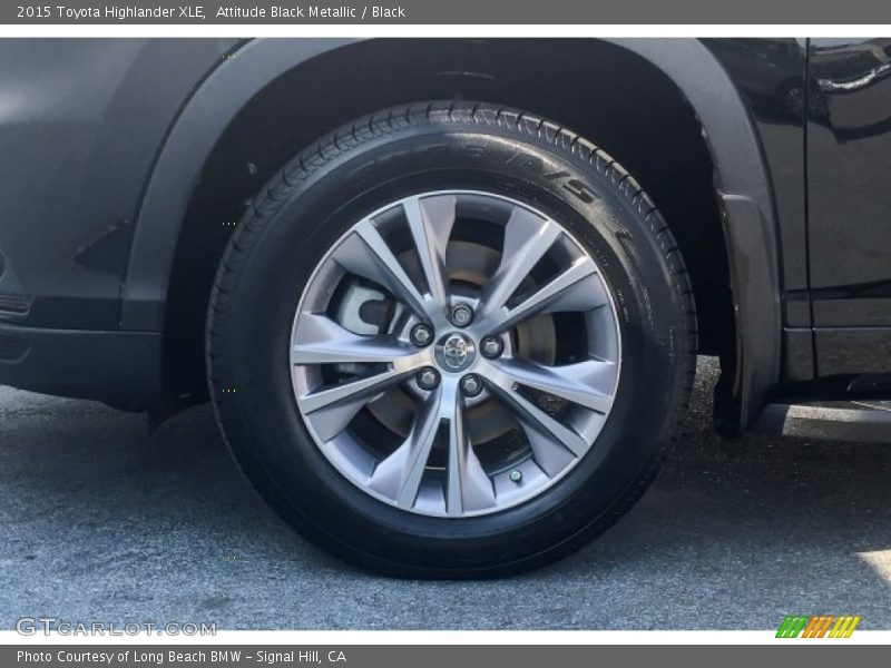Attitude Black Metallic / Black 2015 Toyota Highlander XLE