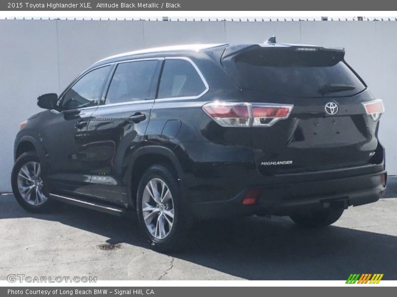 Attitude Black Metallic / Black 2015 Toyota Highlander XLE