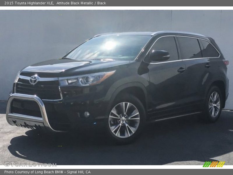 Attitude Black Metallic / Black 2015 Toyota Highlander XLE