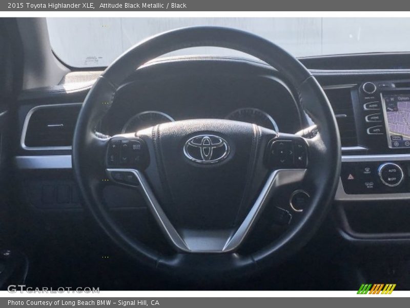 Attitude Black Metallic / Black 2015 Toyota Highlander XLE