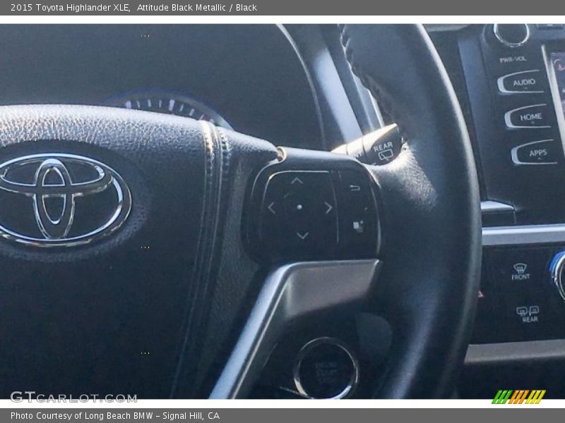 Attitude Black Metallic / Black 2015 Toyota Highlander XLE