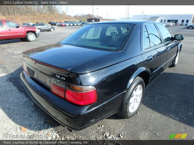 Sable Black / Black 2001 Cadillac Seville SLS