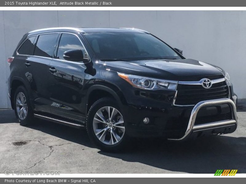 Attitude Black Metallic / Black 2015 Toyota Highlander XLE