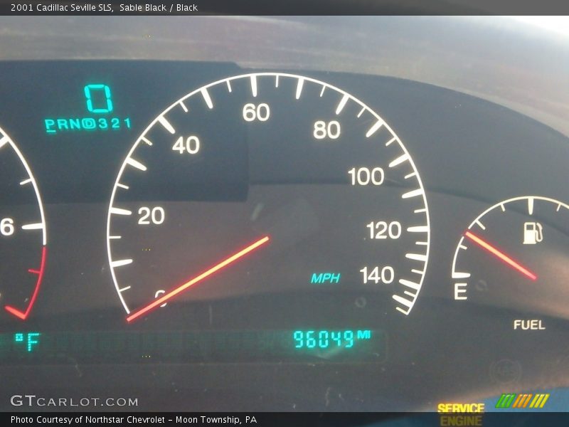 Sable Black / Black 2001 Cadillac Seville SLS