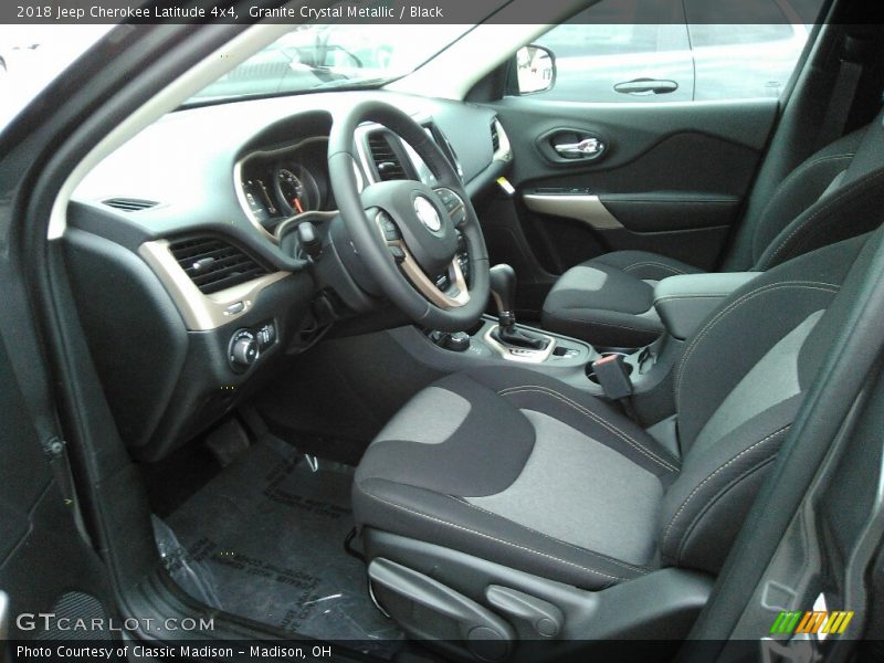 Granite Crystal Metallic / Black 2018 Jeep Cherokee Latitude 4x4