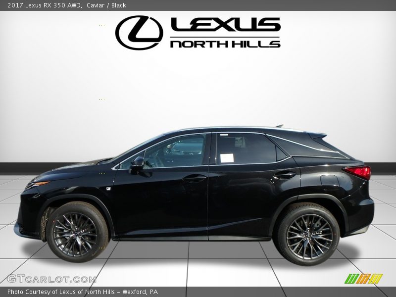 Caviar / Black 2017 Lexus RX 350 AWD