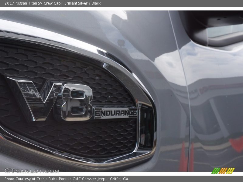 Brilliant Silver / Black 2017 Nissan Titan SV Crew Cab