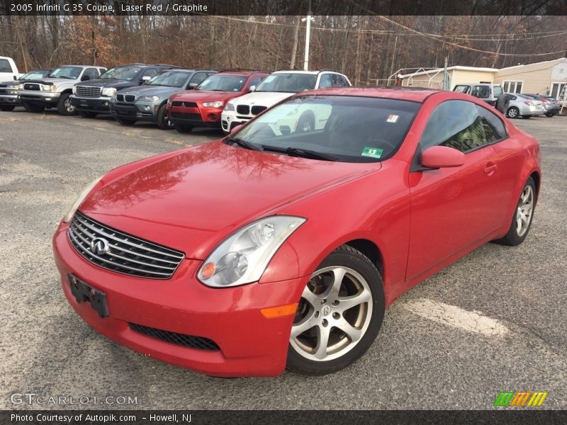 Laser Red / Graphite 2005 Infiniti G 35 Coupe