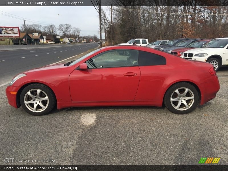 Laser Red / Graphite 2005 Infiniti G 35 Coupe