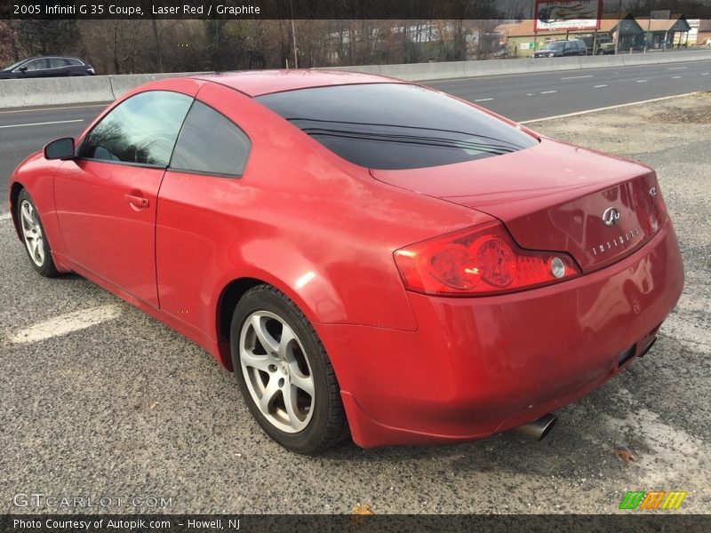 Laser Red / Graphite 2005 Infiniti G 35 Coupe