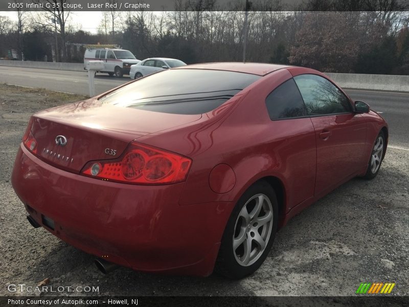 Laser Red / Graphite 2005 Infiniti G 35 Coupe
