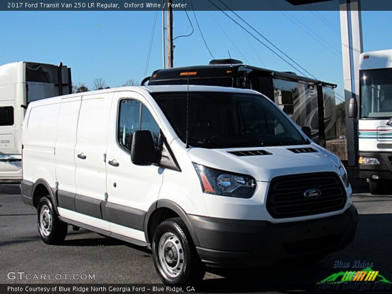 Oxford White / Pewter 2017 Ford Transit Van 250 LR Regular