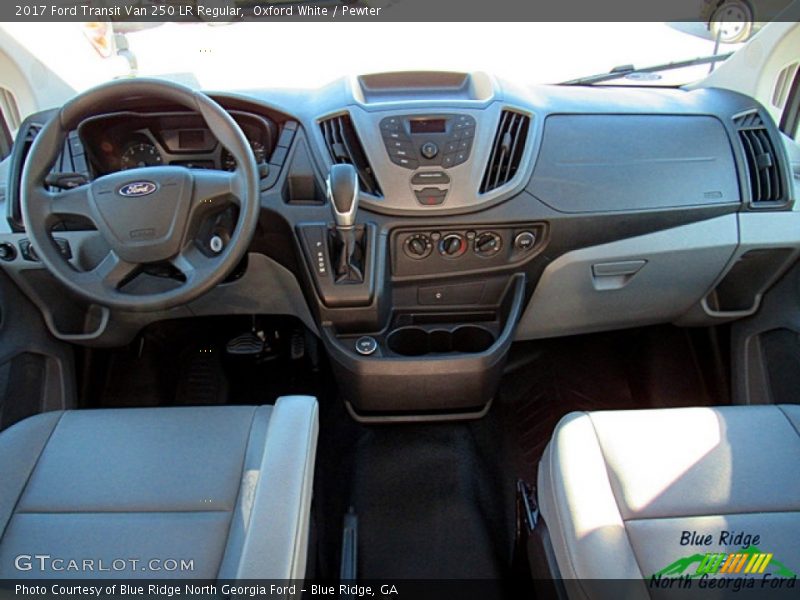 Oxford White / Pewter 2017 Ford Transit Van 250 LR Regular