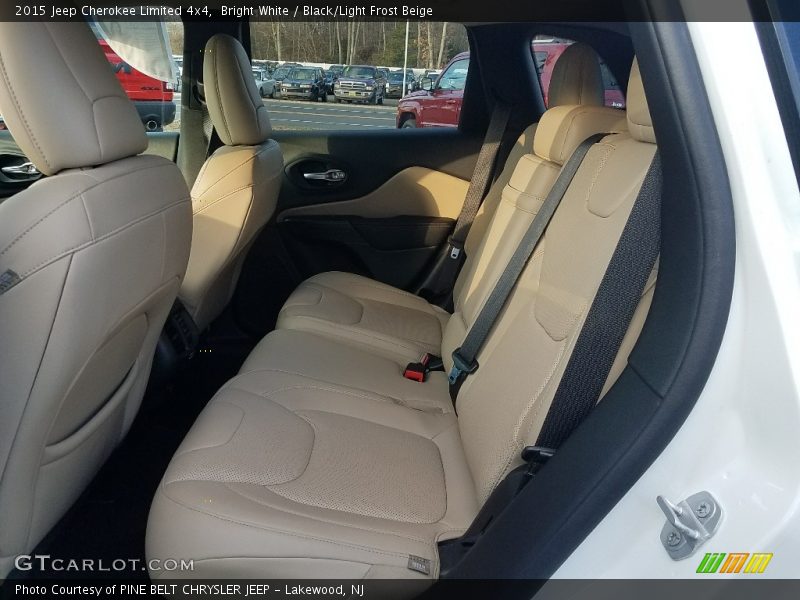 Bright White / Black/Light Frost Beige 2015 Jeep Cherokee Limited 4x4
