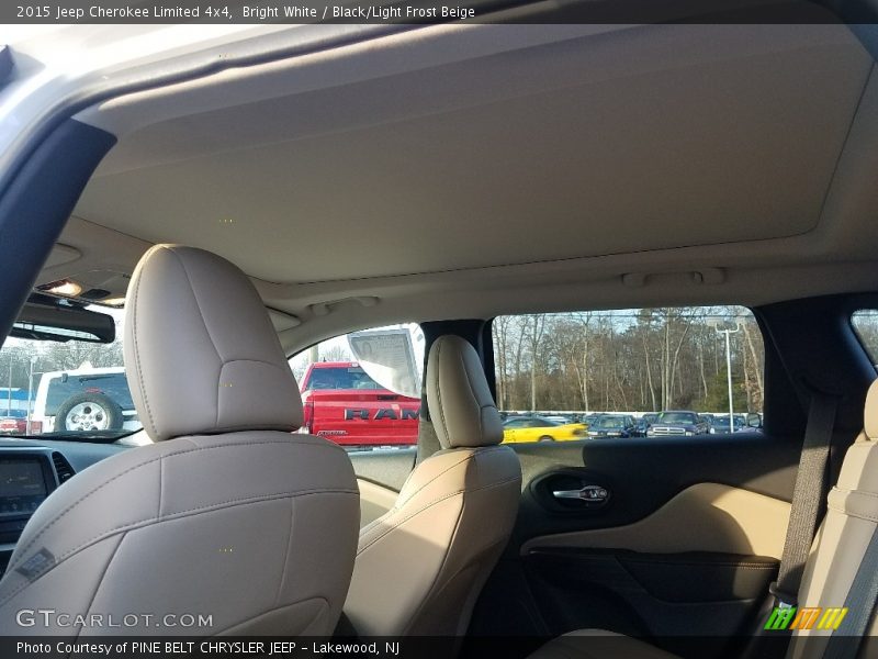Bright White / Black/Light Frost Beige 2015 Jeep Cherokee Limited 4x4