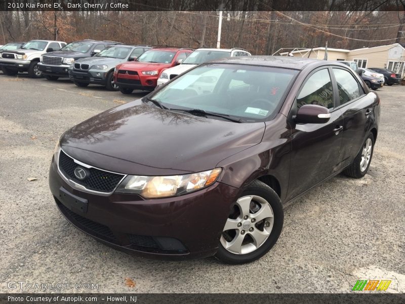 Dark Cherry / Coffee 2010 Kia Forte EX