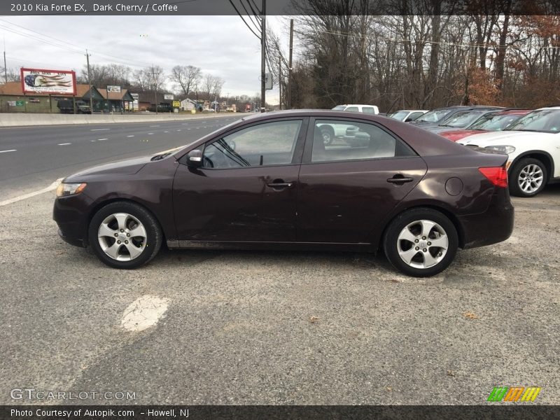 Dark Cherry / Coffee 2010 Kia Forte EX