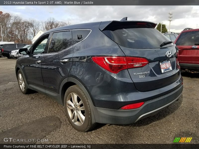 Marlin Blue / Saddle 2013 Hyundai Santa Fe Sport 2.0T AWD