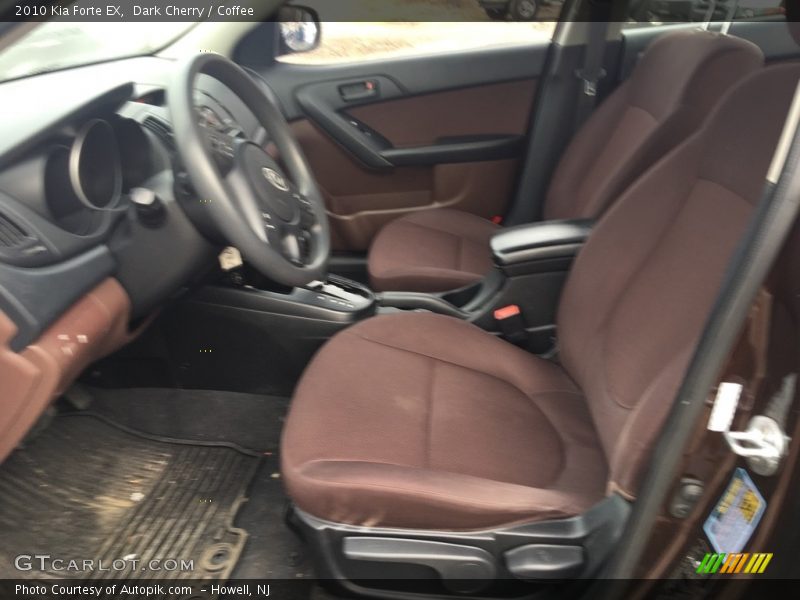 Dark Cherry / Coffee 2010 Kia Forte EX